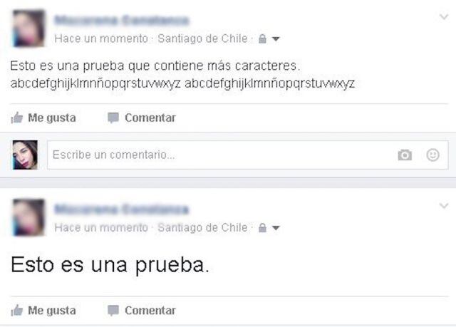 ¿Que pasa con el tamaño de la letra en Facebook?