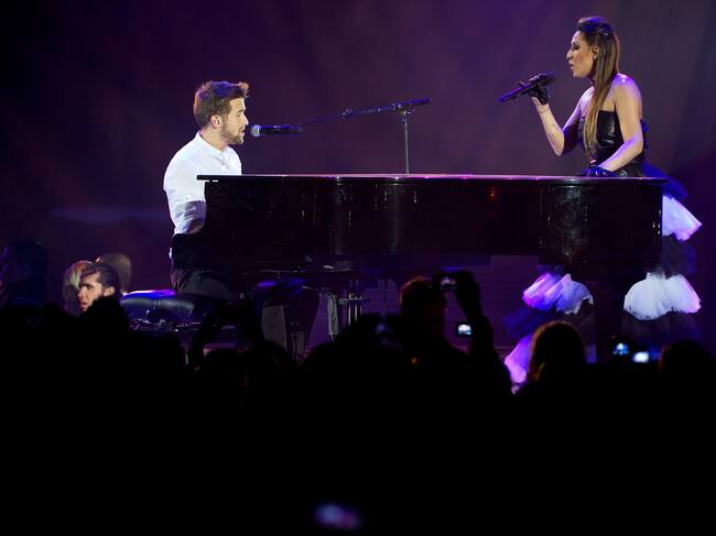 Pablo Alborán y Malú en los Premios 40 Principales en 2011