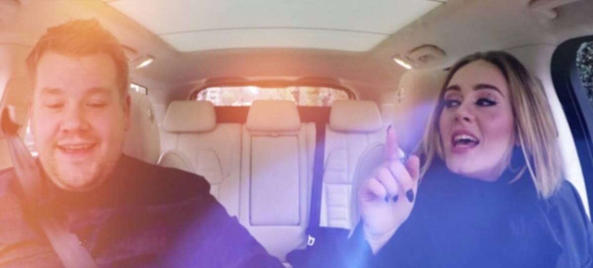 Adele y James Corden