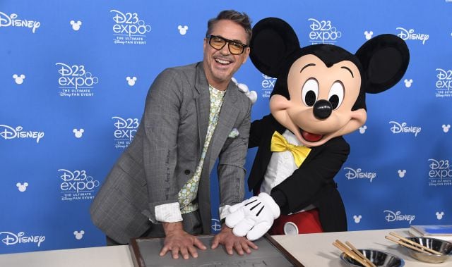 El actor Robert Downey Jr. acude a un evento promocional de Disney en California (Estados Unidos)