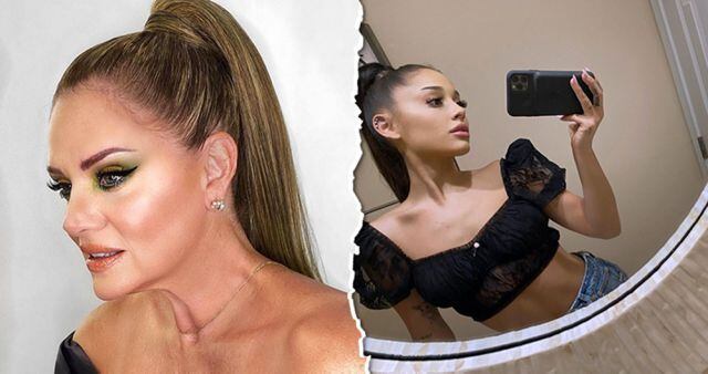 Érika Buenfil copia peinado a Ariana Grande