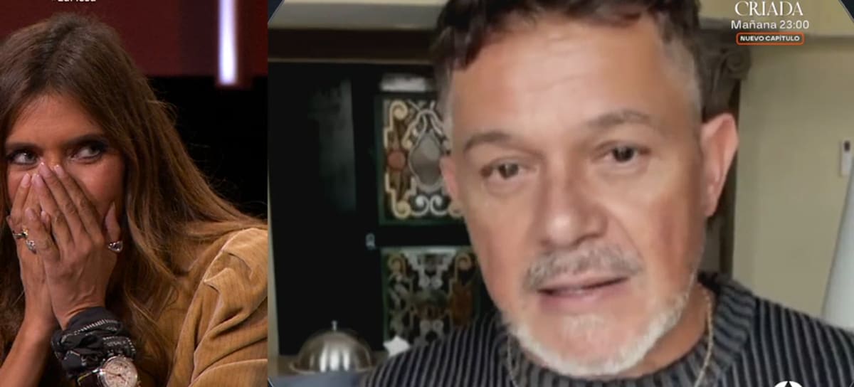Sara Carbonero al ver el mensaje de Alejandro Sanz en 'La Mesa'