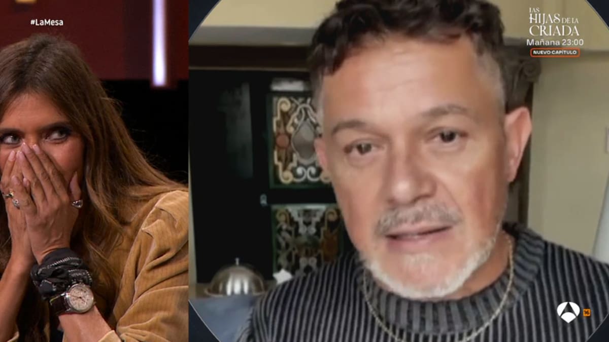 Sara Carbonero se emociona con el mensaje que le envía Alejandro Sanz en 'La Mesa': "Estoy con la lagrimita"