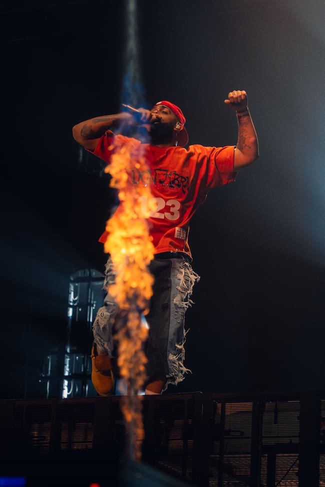 Eladio Carrión, en concierto en Bilbao, dentro de su gira DON KBRN.