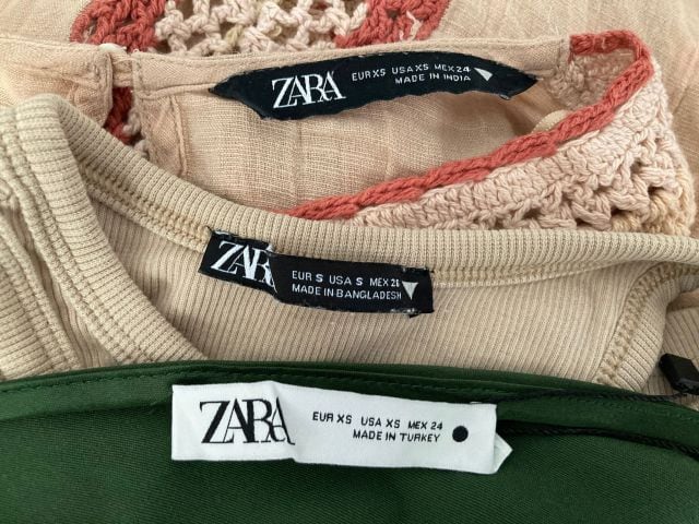 Los símbolos que aparecen en las etiquetas de Zara.