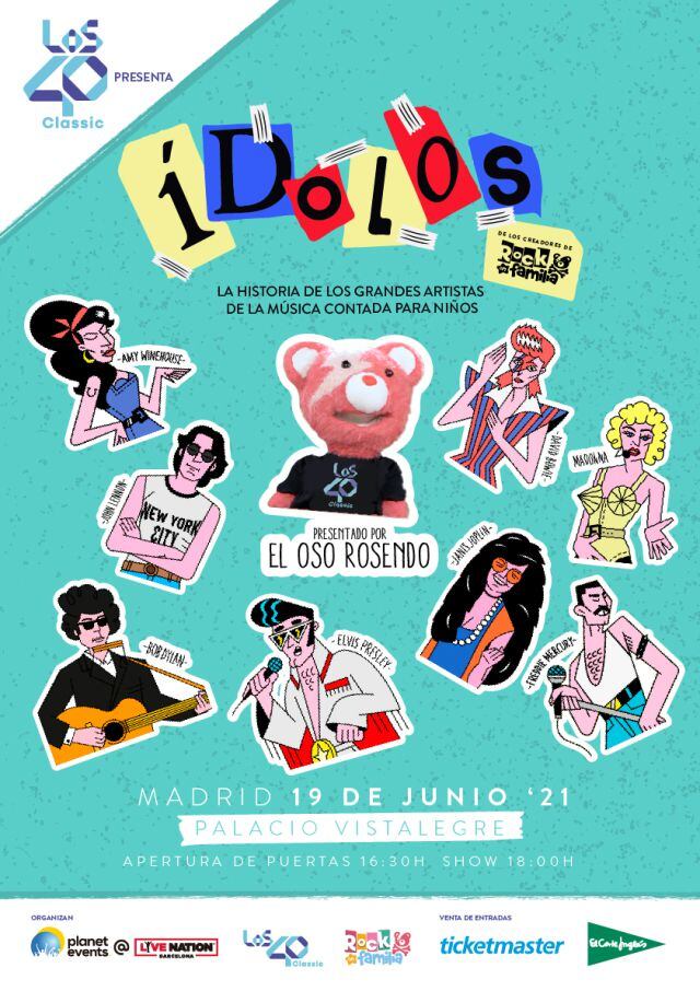 LOS40 Classic y Rock en Familia presentan ‘Ídolos’, el espectáculo en Madrid