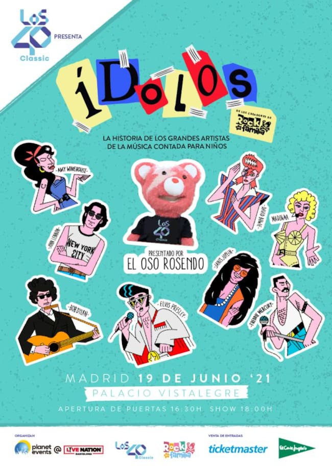 LOS40 Classic y Rock en Familia presentan ‘Ídolos’, el espectáculo en Madrid