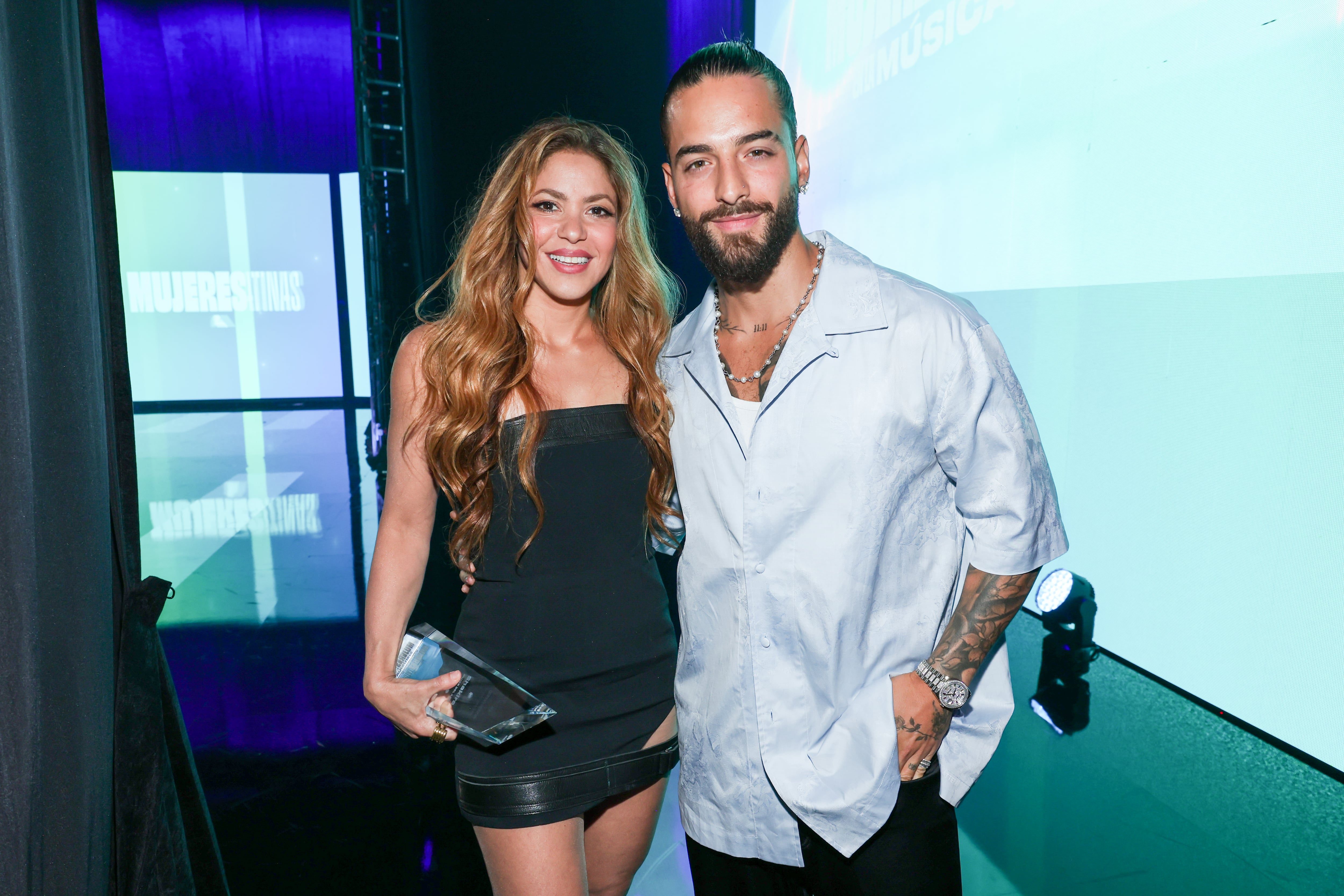 Shakira y Maluma en la gala 'Billboard Latin Women In Music', celebrada en el Watsco Center el 6 de mayo de 2023 en Coral Gables, Florida.