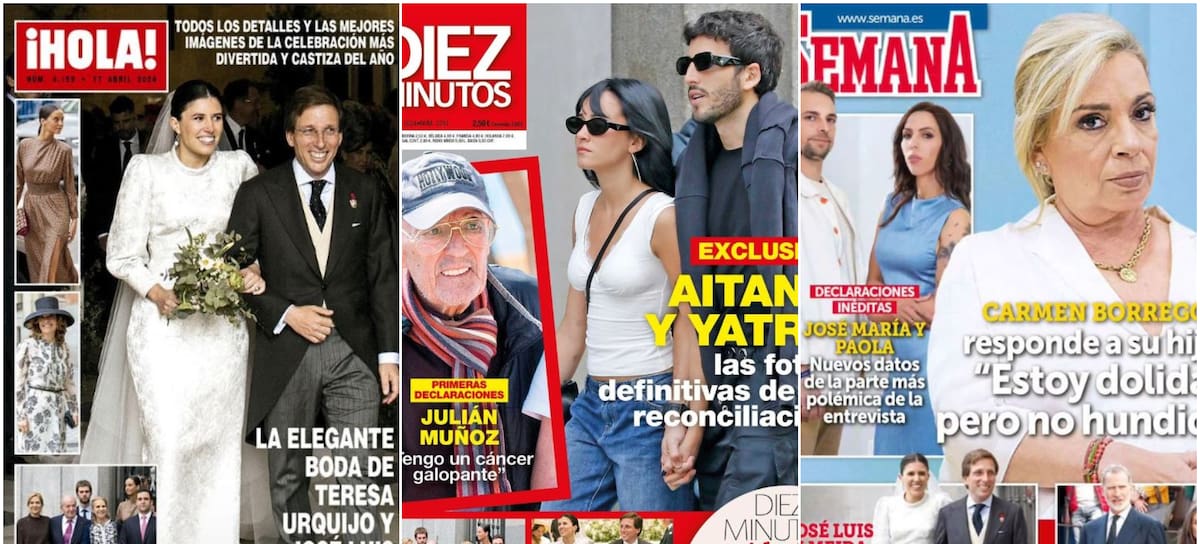 Las portadas de las revistas del corazón de hoy, 10 de abril (Instagram)