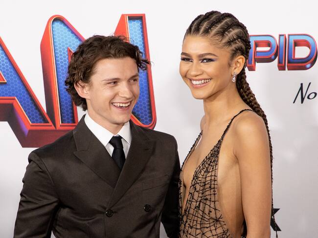 Tom Holland y Zendaya en la premiere de Spider-Man: No Way Home