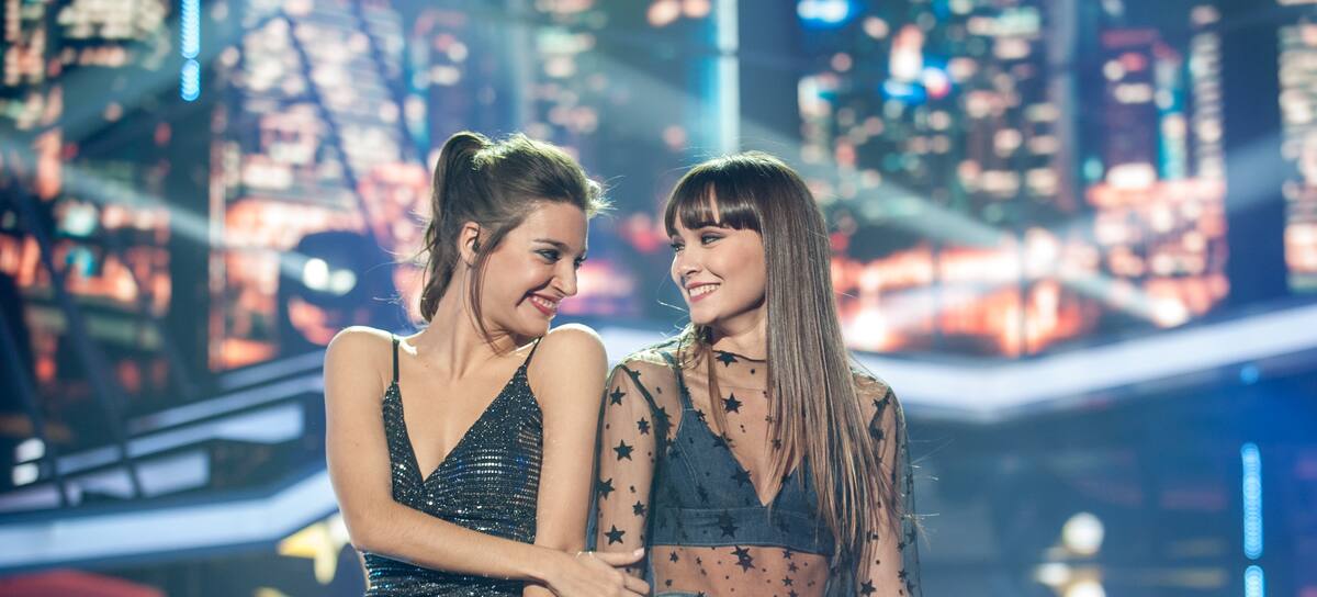 Ana Guerra y Aitana Ocana en OT durante la gala de elección de Eurovisión