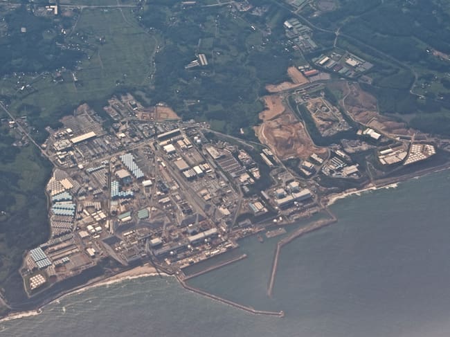 La central de Fukushima Daiichi, desde el aire.
