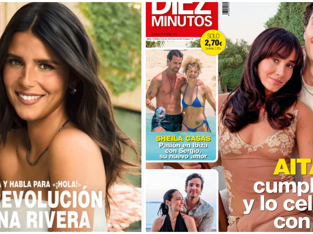 Las portadas de las revistas del corazón de hoy, miércoles 1 de julio: Aitana con Plex, Elsa Pataky, Sheila Casas y Tana Rivera
