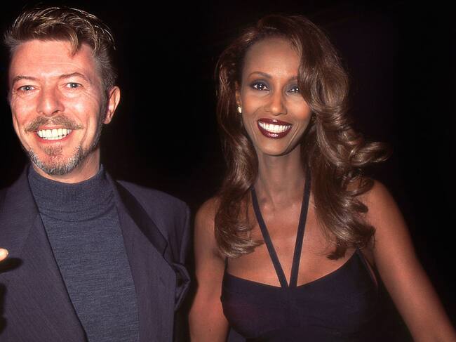David Bowie e Iman en Nueva York en 1996. Rose Hartman