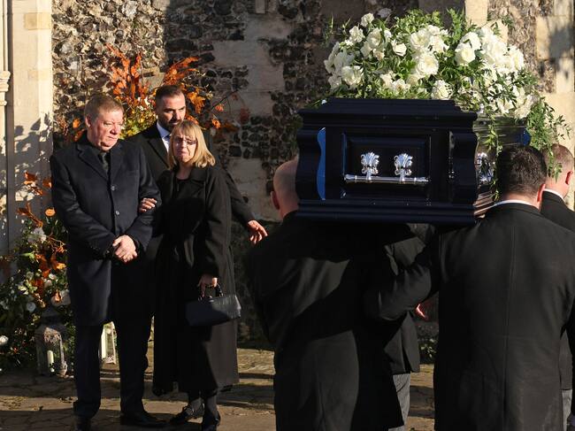 La familia de Liam Payne en el funeral de su hijo