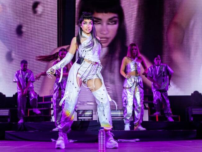 María Becerra en su concierto en Madrid