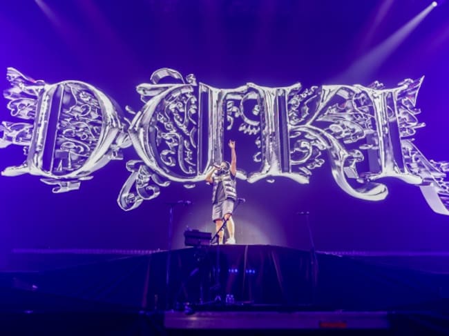 Visuales de Duki en su concierto en Madrid