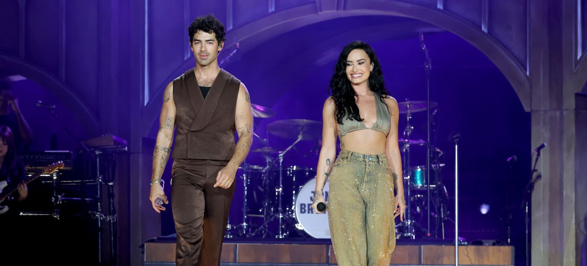 Joe Jonas y Demi Lovato en New Jersey