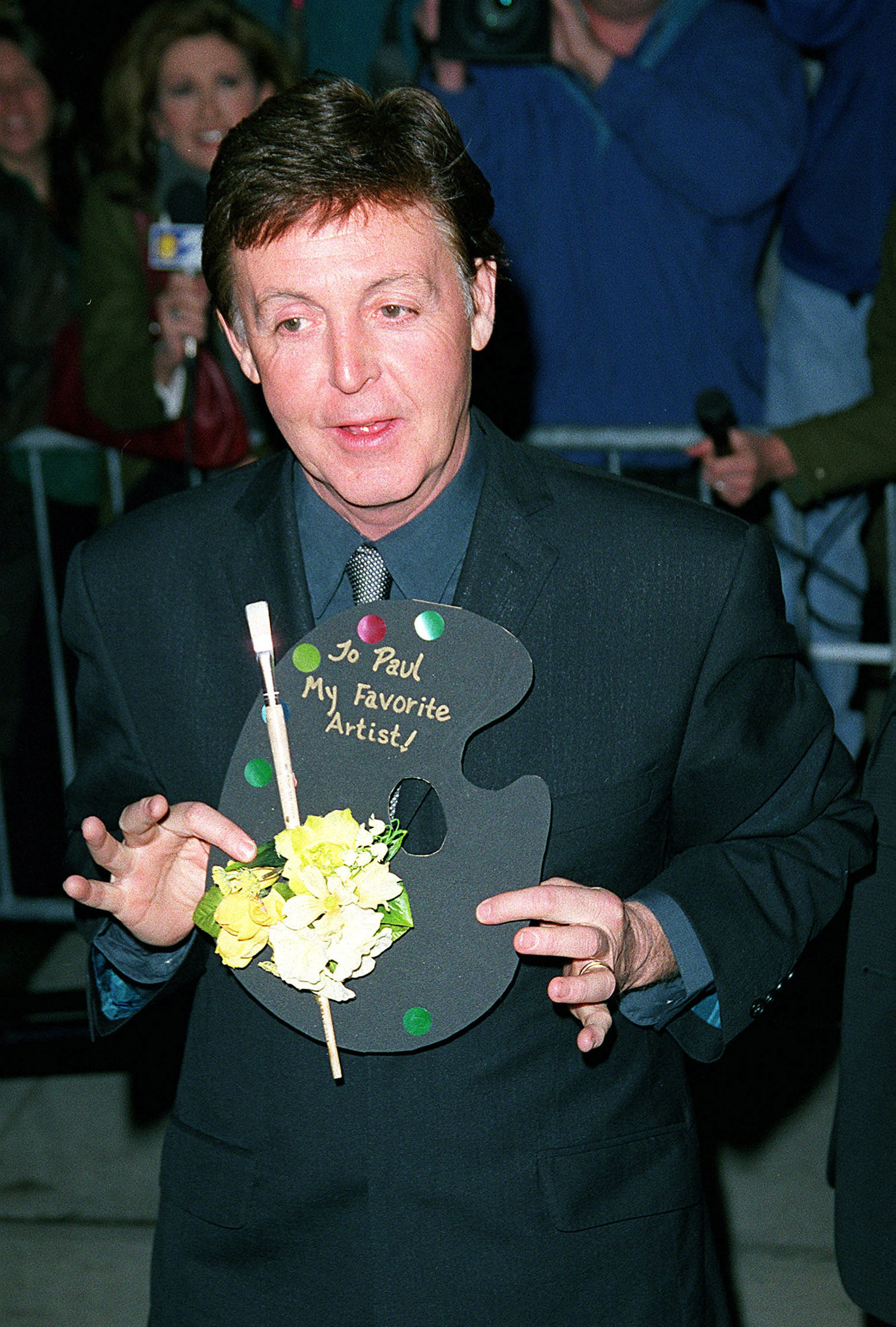 Paul McCartney durante la inauguración de su galería en Nueva York