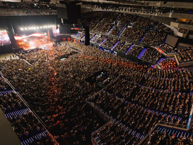 El Movistar Arena de Madrid en el fin de gira del 'Entre tanta gente tour' de Sebastián Yatra. / Arturo de Lucas