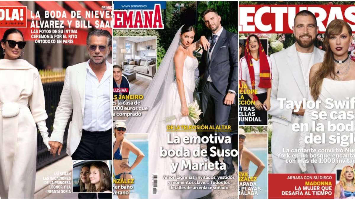 Las portadas de las revistas del corazón del 8 de julio: Suso y Marieta, Taylor Swift y Travis Kelce, Madonna...