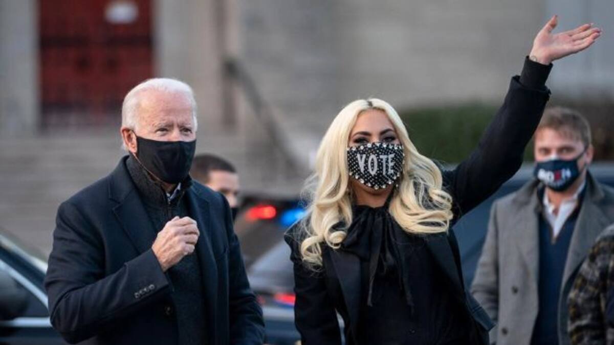 Lady Gaga confirma su apoyo a Joe Biden y es criticada por Donald Trump