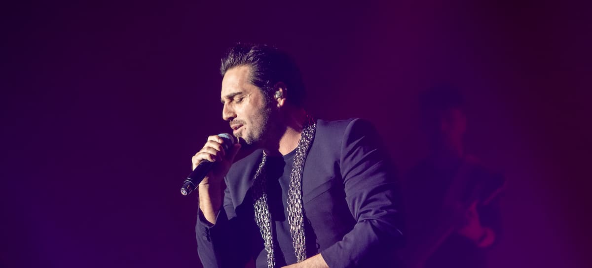 David Bustamante en un concierto en Madrid
