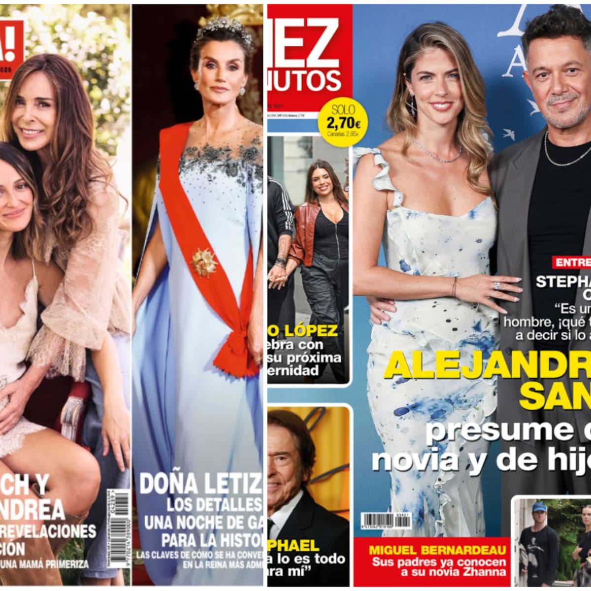 Las portadas de las revistas del 7 de octubre: Belén Esteban, Alejandro Sanz y el embarazo de Andrea Molina