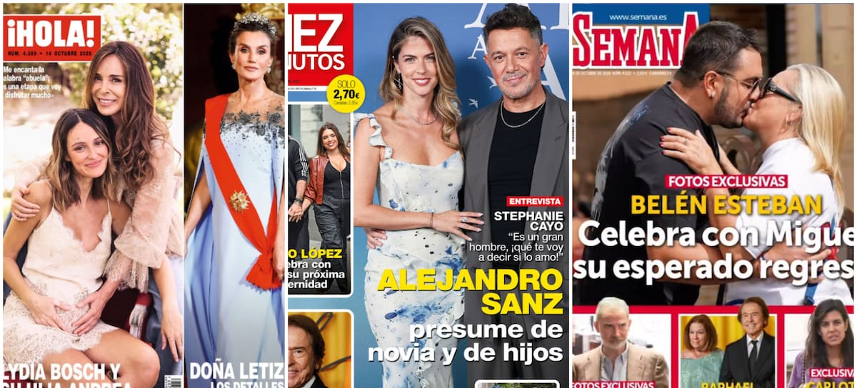 Las portadas de las revistas del corazón de hoy, 7 de octubre (Instagram)