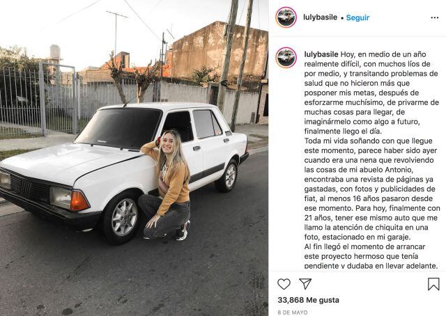 Luly Basile se compró un auto y las redes sociales minimizaron su esfuerzo