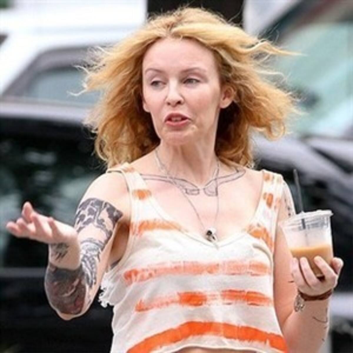 Kylie Minogue, muy desmejorada en su nueva película