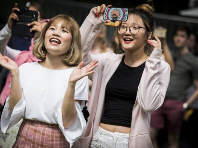 Fans en el K-Pop World Festival