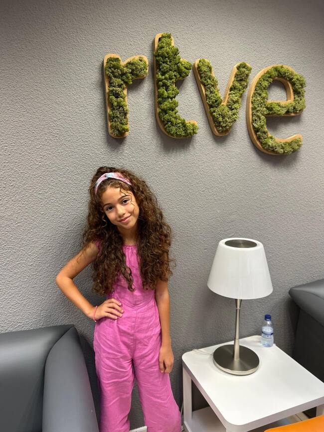 Sandra Valero en las instalaciones de RTVE.