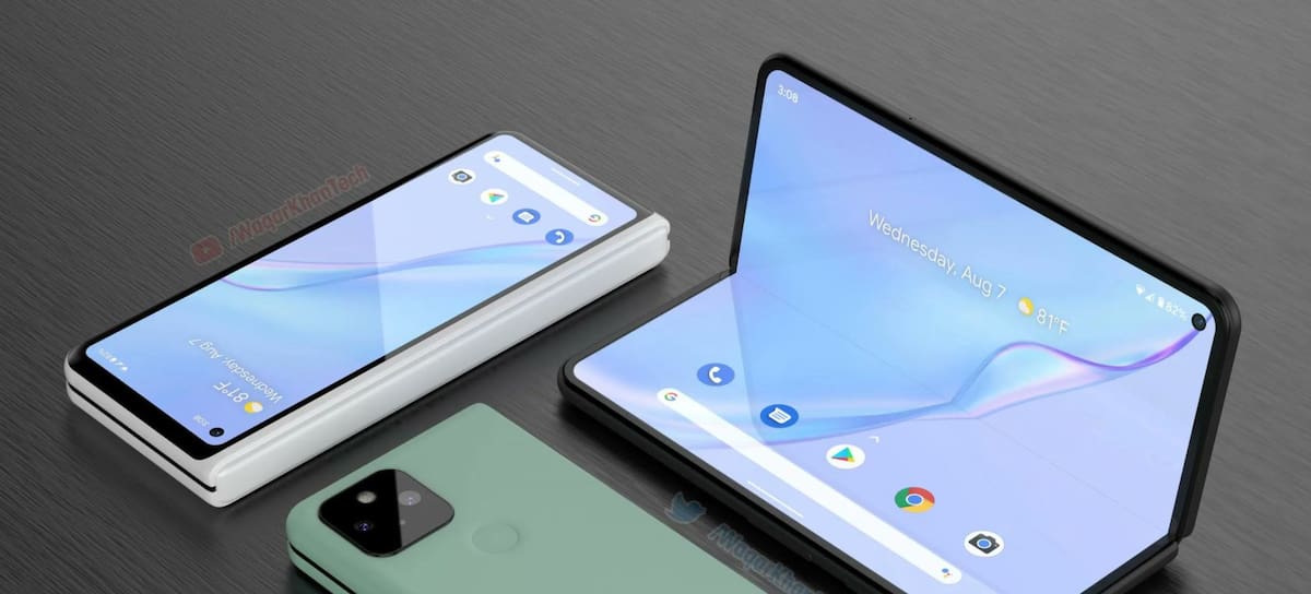 Renders del nuevo plegable de Google.