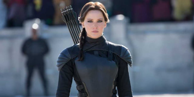 Jennifer Lawrence como Katniss Everdeen en Sinsajo Parte 2