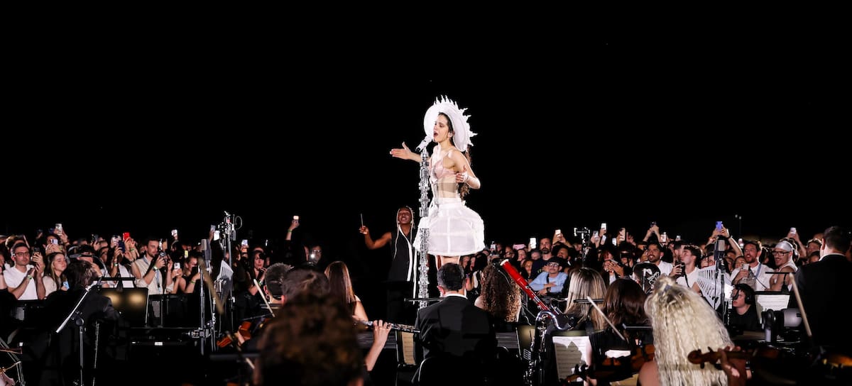 Rosalía en el LUX Tour en Barcelona el 13 de abril de 2026, en el Palau Sant Jordi. Christian Bertrand