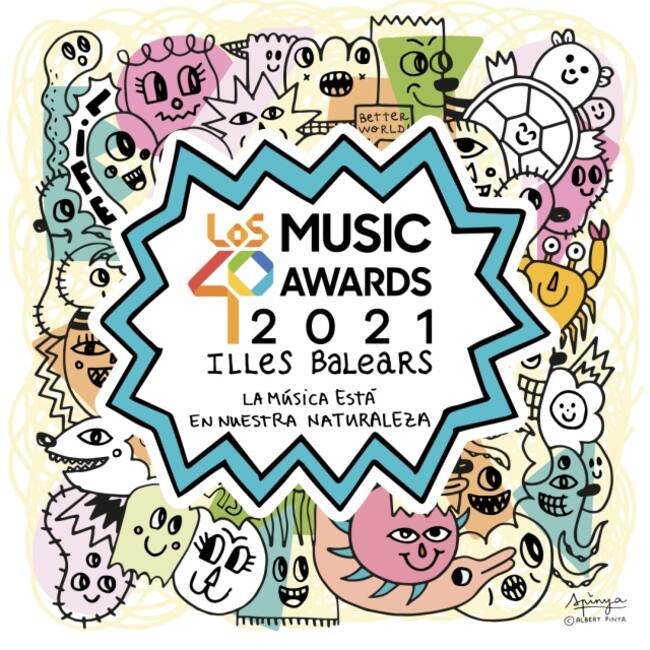 Diseño de LOS40 Music Awards 2021 Illes Balears