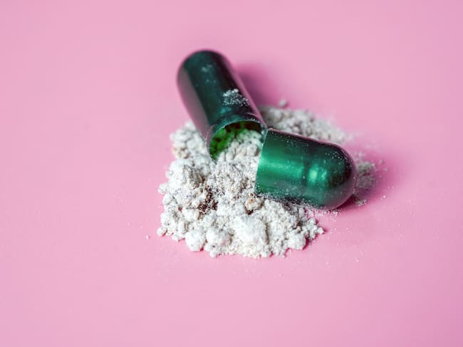 Pastilla partida a la mitad