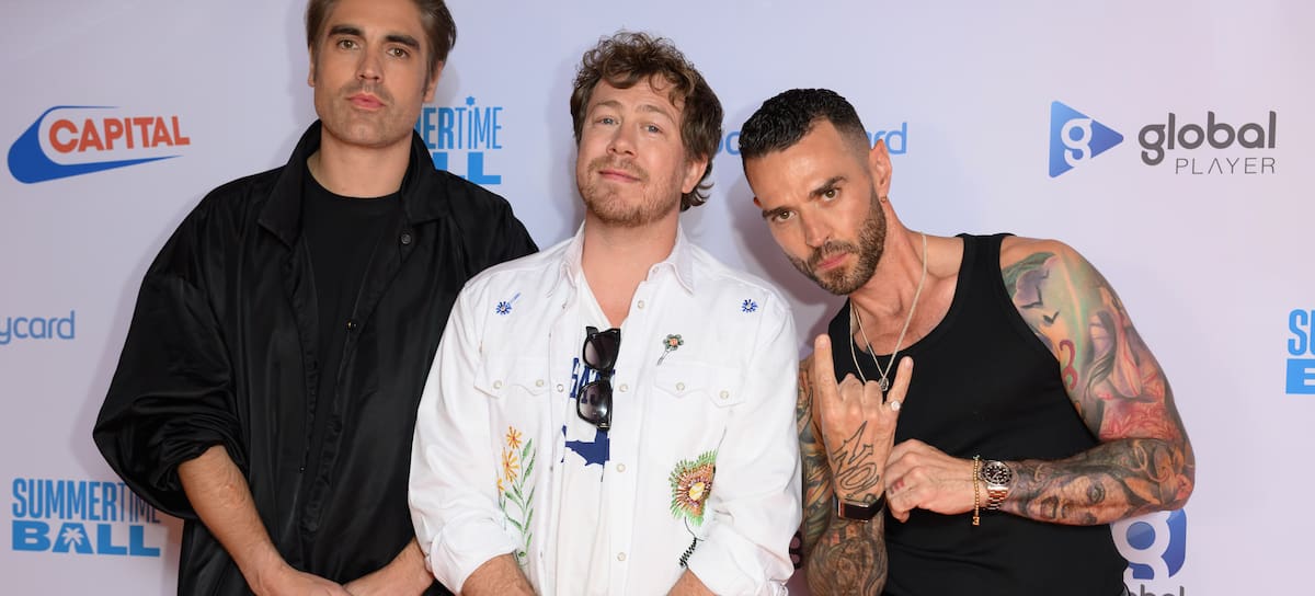 Charlie Simpson, James Bourne y Matt Willis (Busted) en 2025