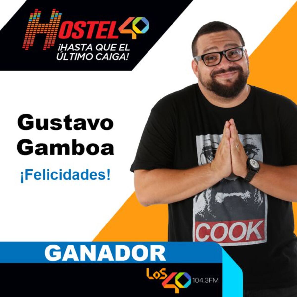 Y el ganador del Hostel 40 es: Gustavo Gamboa