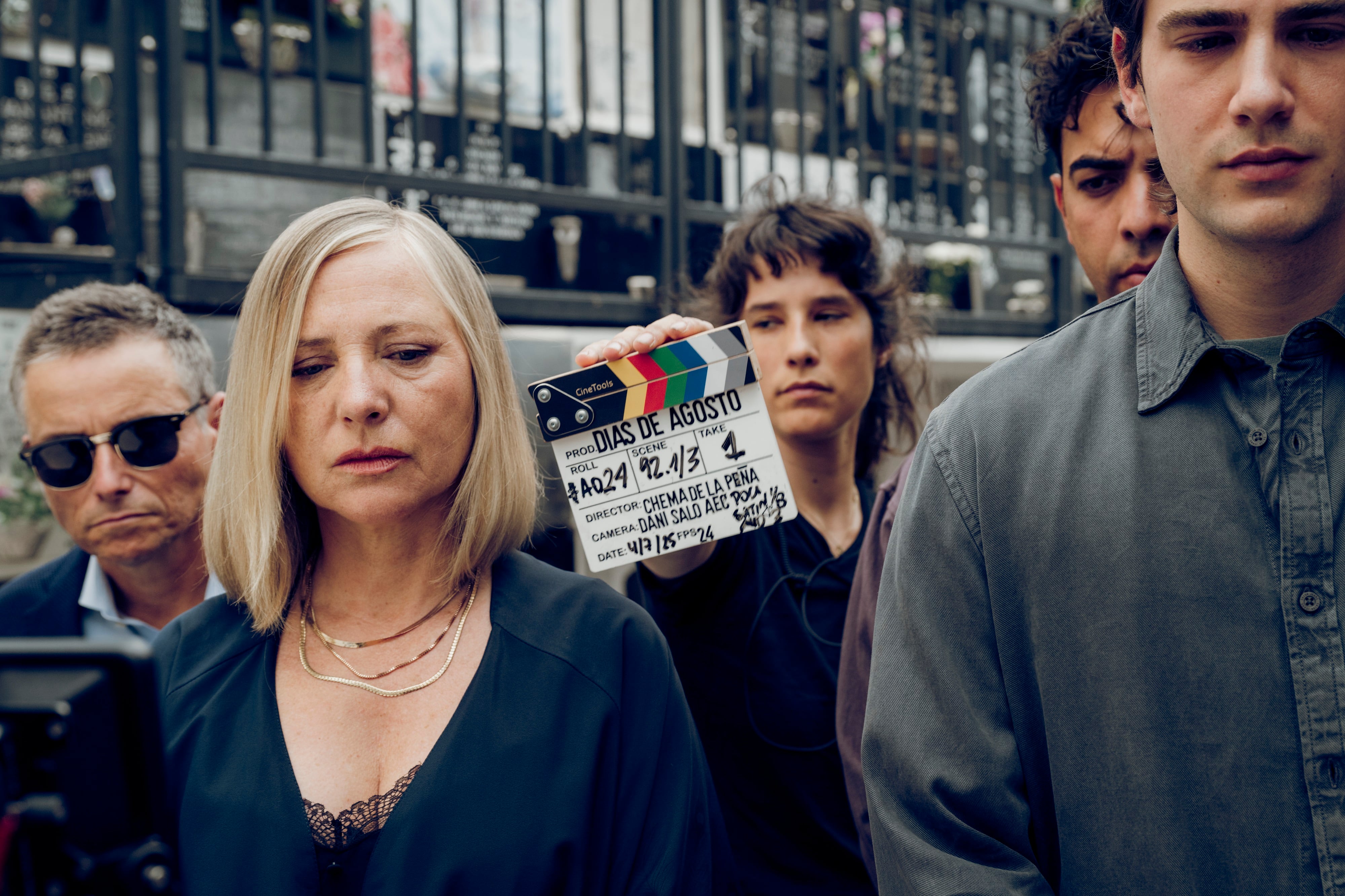 Foto del rodaje de Días de agosto