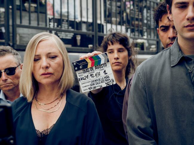 Foto del rodaje de Días de agosto