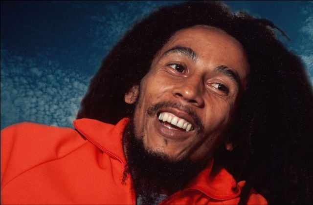 Retrato del cantante de reggae Bob Marley en 1979.