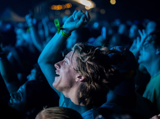 Los asistentes al Lollapalooza de 2024 disfrutando de un concierto