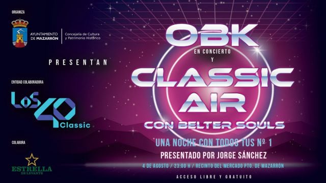 Noche de éxitos con LOS40 Classic en Puerto de Mazarrón