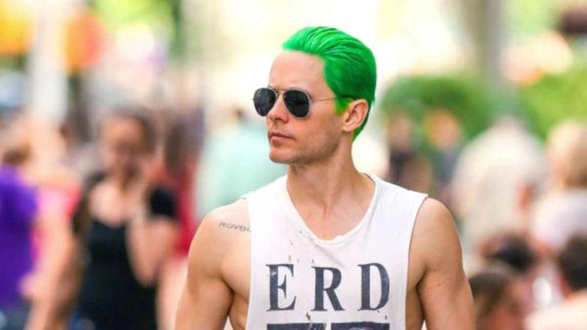 Jared Leto abandonó el pelo verde del Guasón