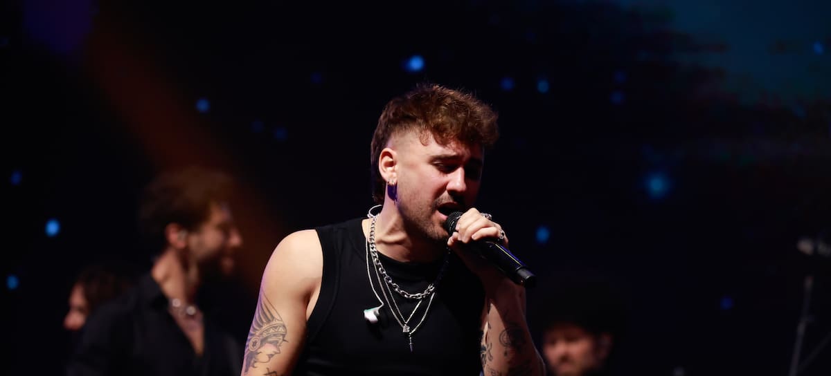 Dani Fernández en concierto.