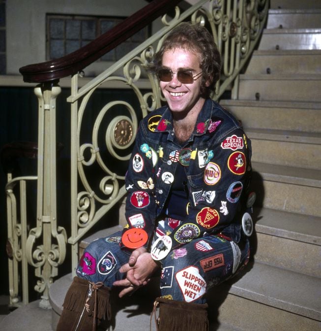 Elton John en una fotografía tomada en 1972.