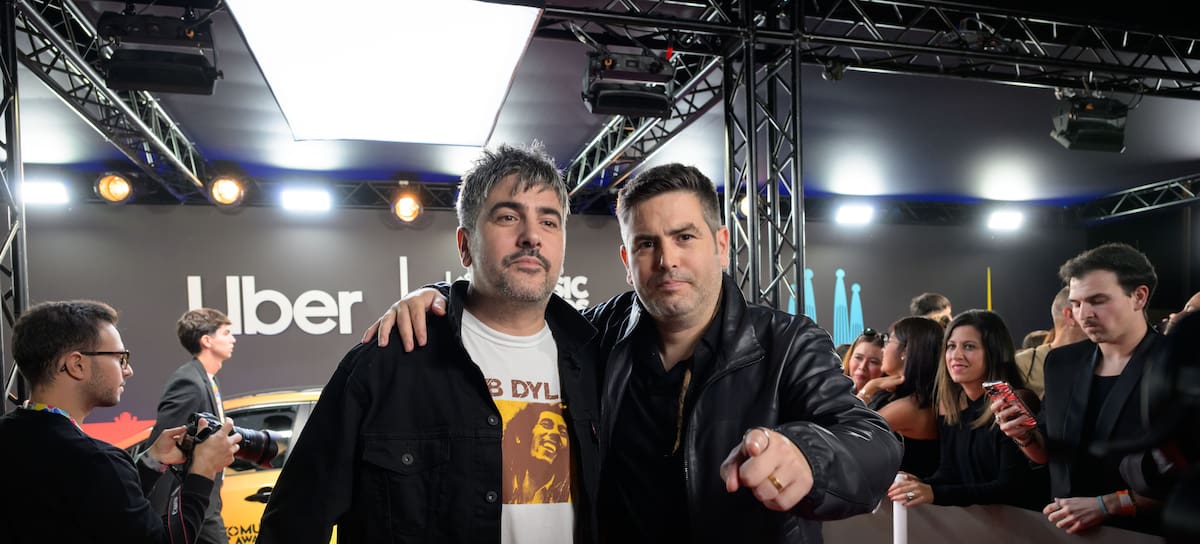 Estopa llegando en UBER a LOS40 Music Awards Santander 2024