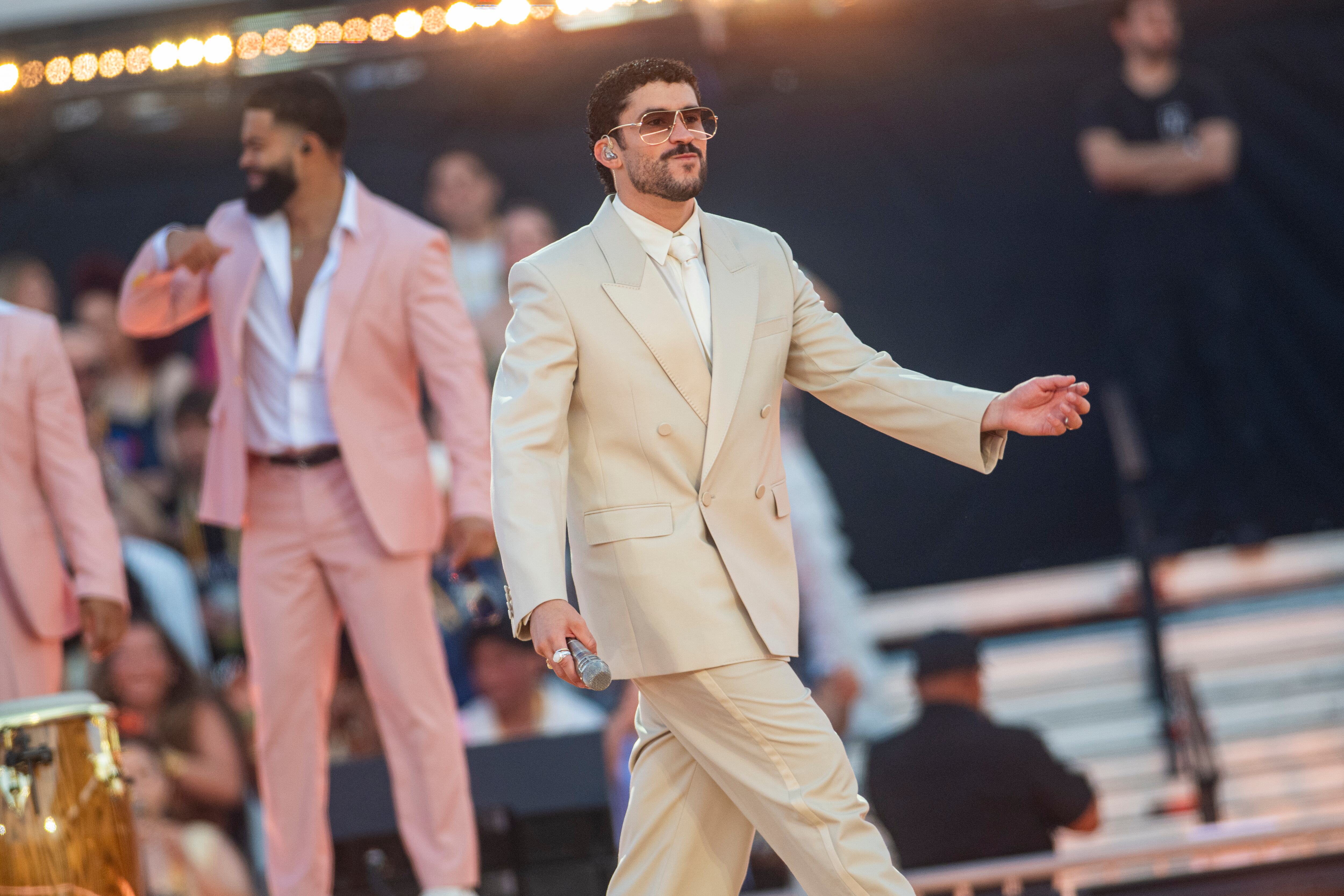Bad Bunny en su concierto en Barcelona